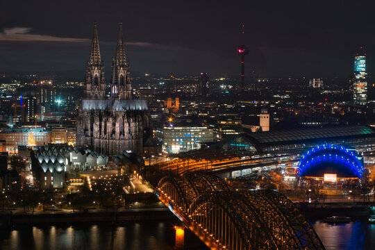K&ouml;lner Dom am Abend