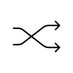 Line Icon Arrow, Direction, Design, Web In Simple Style. Vector sign in a simple style isolated on a white background. Original size 64x64 pixels.