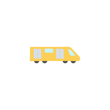 recommend clip art: metropolitan subway train icon in color icon, isolated on white background 