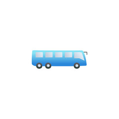 modern Bus, school bus, school transport icon in gradient color, isolated on white background