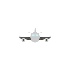 Aircraft icon, airline, airport symbol in color icon, isolated on white background 