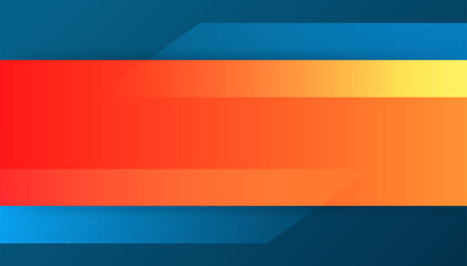 Abstract dynamic blue and orange background