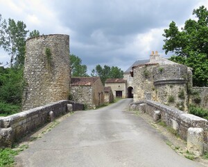 Fototapeta na wymiar Benedictine abbey of Saint Junien in Nouaille Maupertuis France