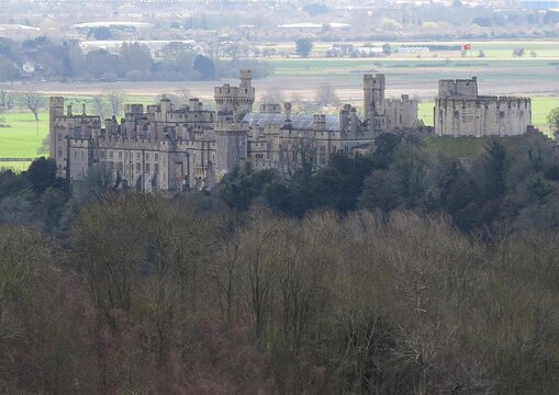 Arundel England - September 14 2019: Arundel Castle a restored medieval castle in Arundel West Sussex England
