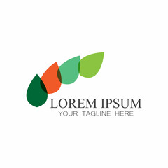 Leaf icon Vector Illustration design Logo template