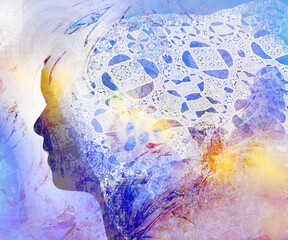Fototapeta premium abstract background with bubbles