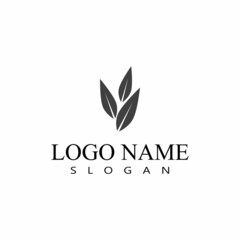 Leaf icon Vector Illustration design Logo template
