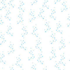 Seamless pattern bubbles isolated on white background. Flat texture of soap for any purpose.