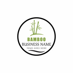 Bamboo Logo Template vector icon illustration design