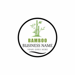 Bamboo Logo Template vector icon illustration design