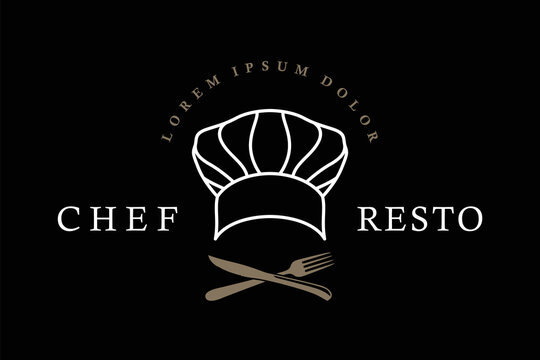 Chefs Team for Restaurant Cafe Bar Classic Vintage Logo design