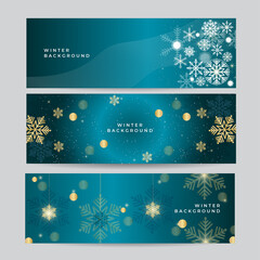 Seamless snowflake border, festive decoration isolated on white background, Merry Christmas design for greeting card or postcard. Vector illustration, xmas snow flake header or banner