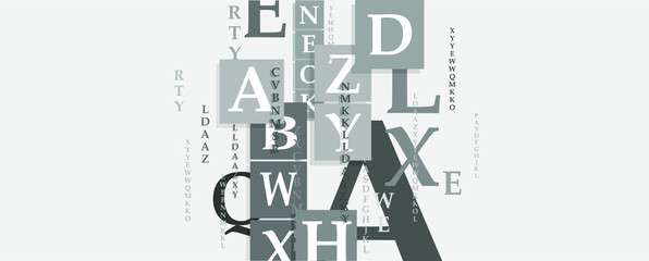 Obraz premium abstract background with alphabet 