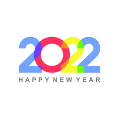 new year 2022 simple logo