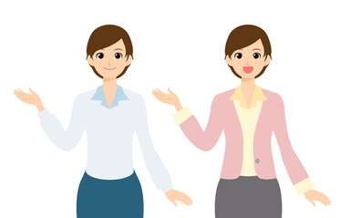 手を掲げる女性