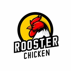 rooster logo vector on white background