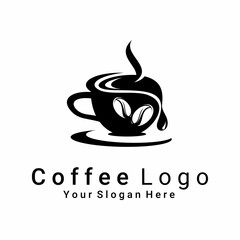coffee logo vector, cafe logo