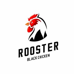 rooster logo vector on white background © SaljulQutub