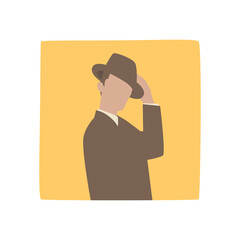 Vinyl music album isolated on white. Hand-drawn vector illustration in retro style.