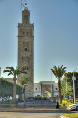 Fototapeta na wymiar Habous Medina, Casablanca, HDR Image
