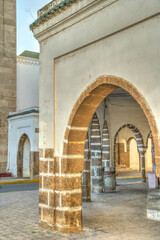 Fototapeta na wymiar Habous Medina, Casablanca, HDR Image