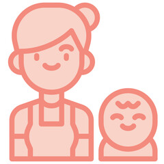 mother two tone icon