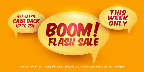 Obraz premium Flash sale shopping day banner template