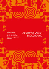 Cover design for presentations and advertising, creative layout of booklet cover, catalog, flyer, fashionable background for text and photo