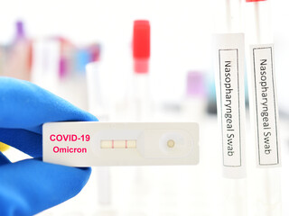 Omicron positive, antigen test kit positive with Omicron or B.1.1.529 variant of COVID-19 coronavirus