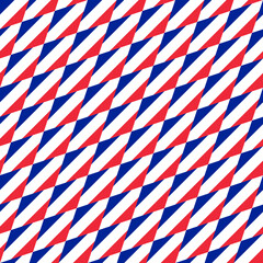 Obraz premium seamless rhombus pattern of france flag. vector illustration. print, book cover, wrapping paper, decoration, banner and etc