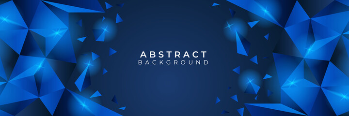 Modern abstract dark navy blue banner background. Vector abstract graphic design banner pattern background template illustration.