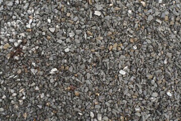 crushed stone background texture close up