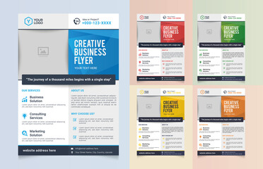 Modern Creative flyer template company business poster vector design