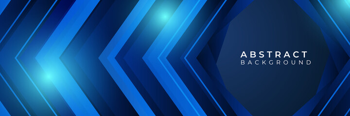 Obraz premium Modern abstract dark navy blue banner background. Vector abstract graphic design banner pattern background template illustration.