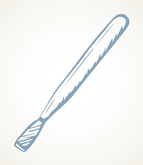 Manicure tool pusher. Vector drawing