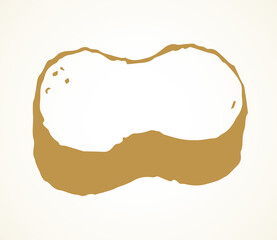 Sponge for washing dishes. Vector drawing