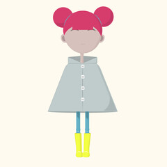 illustration of a girl