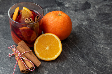mulled wine with spices