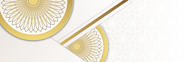 Ramadan Kareem islamic background. Luxury mandala background with golden arabesque pattern Arabic islamic east style. Decorative mandala for print, poster, cover, brochure, flyer, banner.
