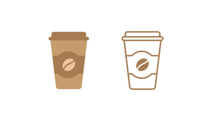 Coffee cup icon vector