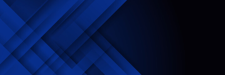 Obraz premium Modern blue abstract banner background with shadow 3d layered light rectangle. Vector illustration design for presentation, banner, cover, web, flyer, card, poster, wallpaper, texture, slide, magz