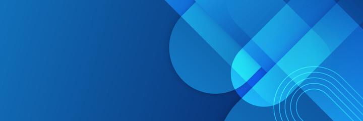 Modern abstract dark navy blue banner background. Vector abstract graphic design banner pattern background template.