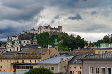 Obraz premium Burg Hohensalzburg in Salzburg