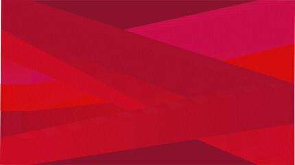 Rectangle abstract red background made of red and burgundy lines running horizontal and diagonal. Christmas, Valentines, bright, cheerful. Copy space.