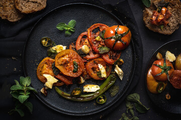 Pan Roasted Tomatoes with Herbs 