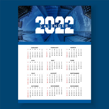 stylish geometric 2022 new year calendar template design