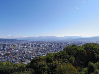 愛媛県松山市の街並み