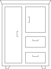 furniture icons cupboard and  cabinet