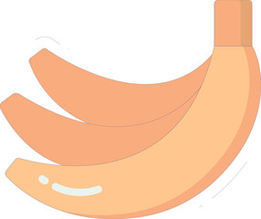 healthy life icons banana and fruit