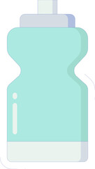 healthy life icons water bottle and drink